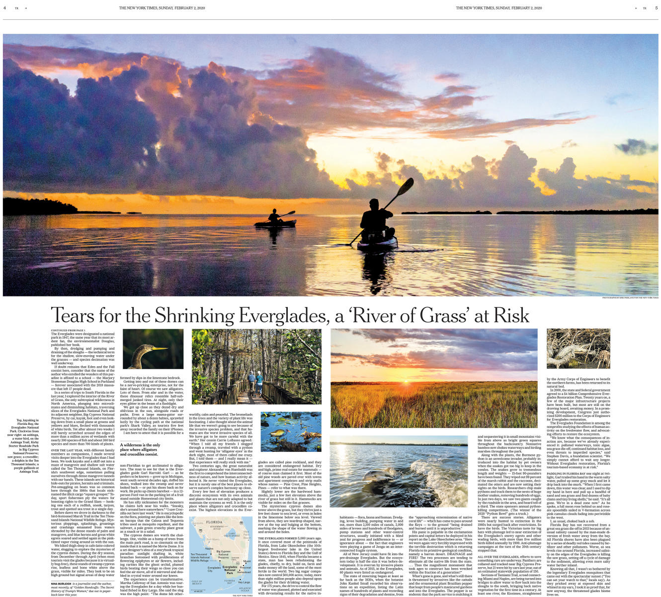 The New York Times Travel Section cover story 