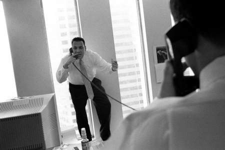 Traders at an investment bank in the World Trade Center