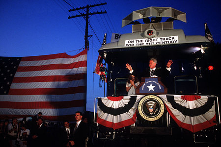 Clinton campaigning