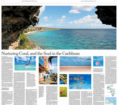 The New York Times Travel Section cover story 